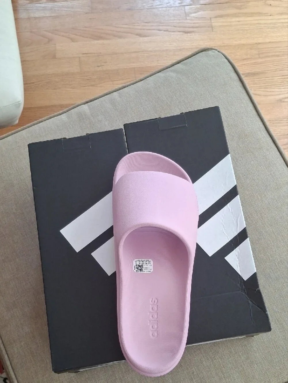 adidas Men's Light Pink Slide Sandals